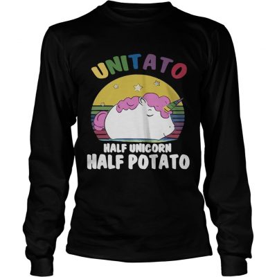 Longsleeve Tee Unitato half unicorn half potato shirt