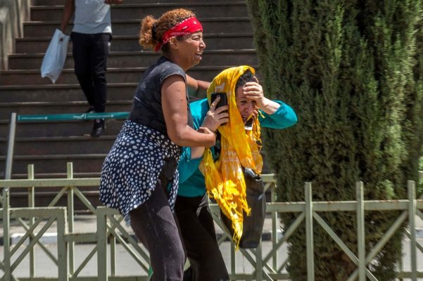 Relatives of the passengers at the international airport in Addis Ababa, Ethiopia, on Sunday.