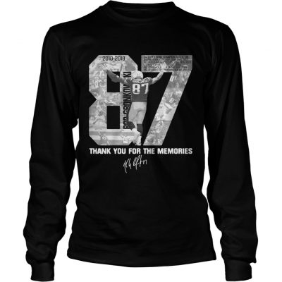 Rob Gronkowskis Thank You For The Memories longsleeve tee