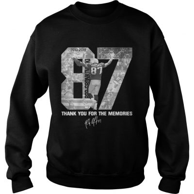 Rob Gronkowskis Thank You For The Memories sweatshirt