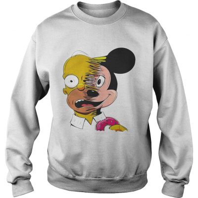 Simpsons and Mickey Mouse sweatshirt