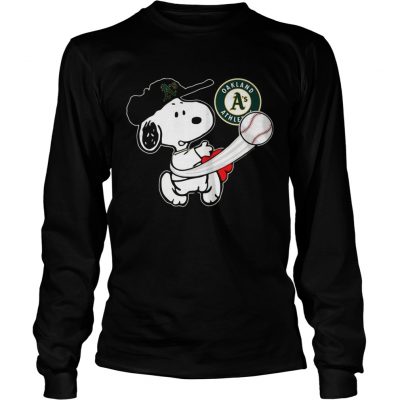 Snoopy Play Baseball TShirt For Fan Athletics longsleeve tee