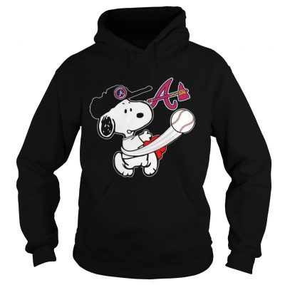 Snoopy Play Baseball TShirt For Fan Braves hoodie