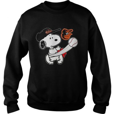 Snoopy Play Baseball TShirt For Fan Orioles sweatshirt