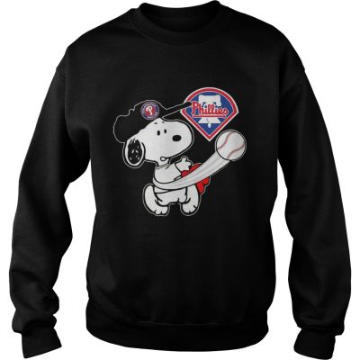 Snoopy Play Baseball TShirt For Fan Phillies sweatshirt