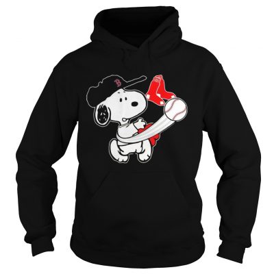 Snoopy Play Baseball TShirt For Fan Red Sox hoodie