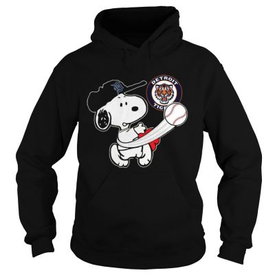 Snoopy Play Baseball TShirt For Fan Tigers hoodie