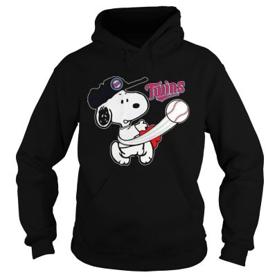 Snoopy Play Baseball TShirt For Fan Twins hoodie