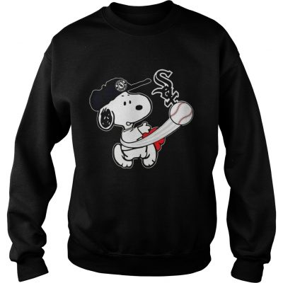 Snoopy Play Baseball TShirt For Fan White Sox sweatshirt