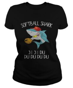 Softball shark du du du du du ladies tee