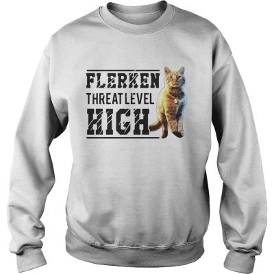 Sweatshirt Cat Flerken Threat Level High shirt