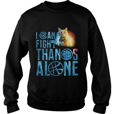 Sweatshirt Cat Goose I can fight Thanos alone shirt