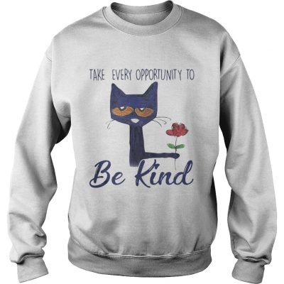 Sweatshirt Cat Take every opportunity be kind shirt