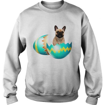 Sweatshirt Dog Easter Cute French Bulldog Egg Gift Shirt