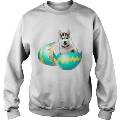 Sweatshirt Dog Easter Cute Husky Egg Gift Shirt