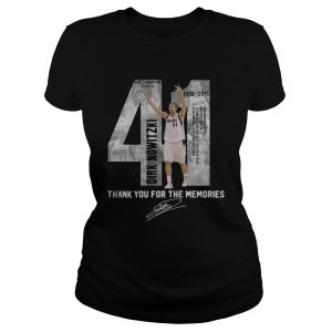 41 Dirk Nowitzki thank you for the memories ladies tee