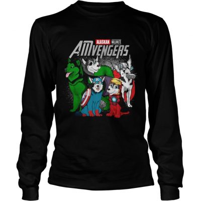 Alaskan Malamute AMvengers Marvel Endgame longsleeve tee