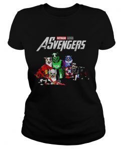 Australian Shepherd Asvengers Marvel Avengers ladies tee