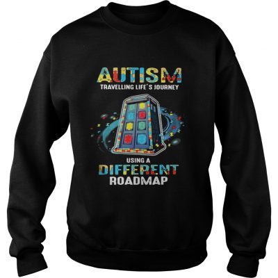 Autism Travelling Lifes Journey Using A Different Roadmap sweatshirt