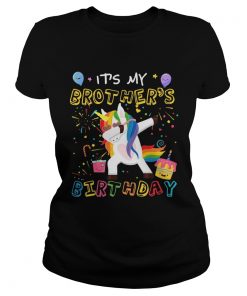 Awesome It’s My Brother’s Birthday Funny Kid ladies tee