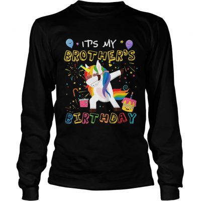 Awesome It’s My Brother’s Birthday Funny Kid longsleeve tee