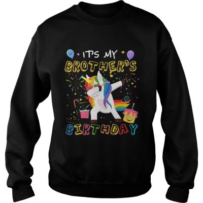 Awesome It’s My Brother’s Birthday Funny Kid sweatshirt