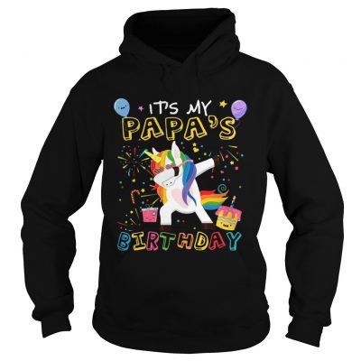 Awesome It’s My Papa’s Birthday Funny Kid hoodie