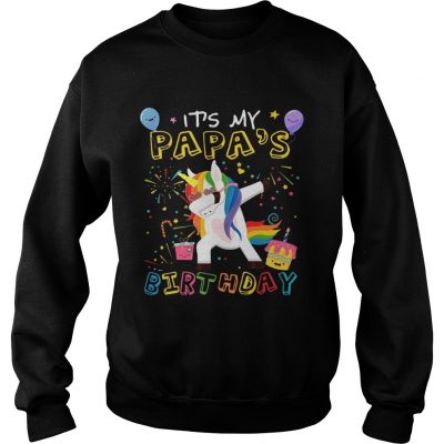 Awesome It’s My Papa’s Birthday Funny Kid sweatshirt