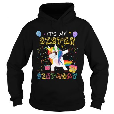 Awesome It’s My Sister’s Birthday Funny Kid hoodie