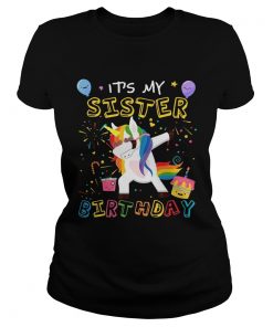 Awesome It’s My Sister’s Birthday Funny Kid ladies tee