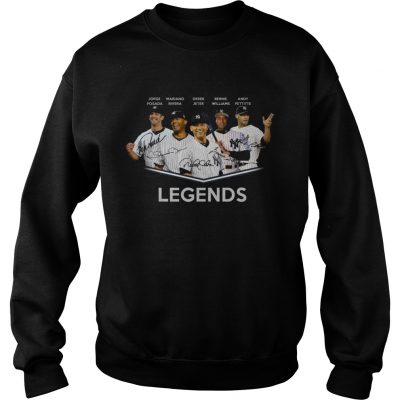 Baseball Yankees Derek Jeter Jorge Posada Mariano Rivera Andy Pettitte legends sweatshirt