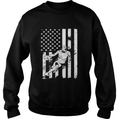 Basketball Player With American Flag sweatshirt