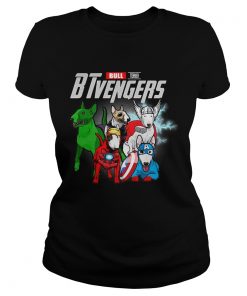 Bull Terrier BTvengers Marvel Avengers ladies tee