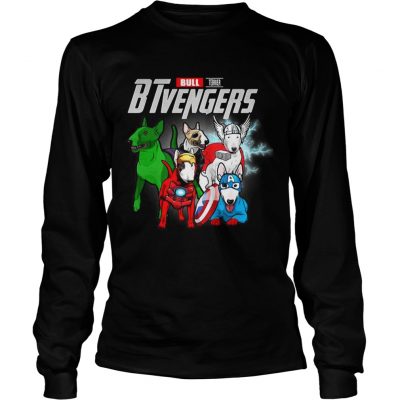 Bull Terrier BTvengers Marvel Avengers longsleeve tee