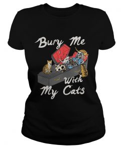 Bury me with my cats ladies tee