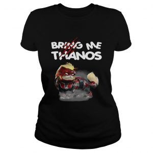 Captain Marvels cat bring me Thanos ladies tee