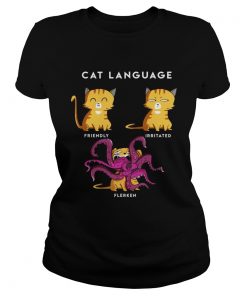 Cat Language Friendly Irritated Flerken ladies tee