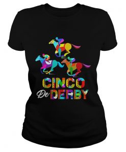 Cinco De Derby Horse Racing ladies tee