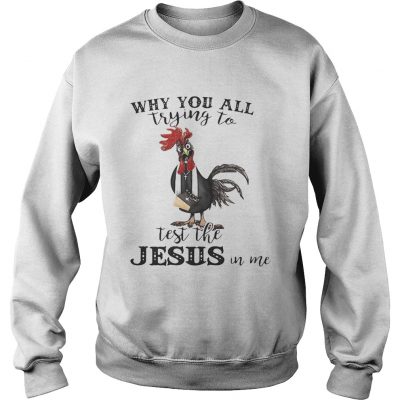 Cock why you all trying to test the Jesus in me sweatshirt