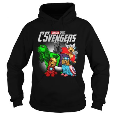 Cocker Spaniel CSvengers Marvel Avengers engame hoodie