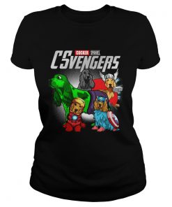 Cocker Spaniel CSvengers Marvel Avengers engame ladies tee