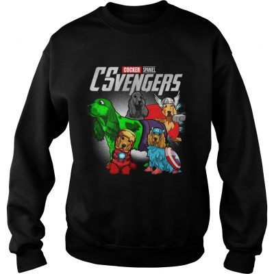 Cocker Spaniel CSvengers Marvel Avengers engame sweatshirt