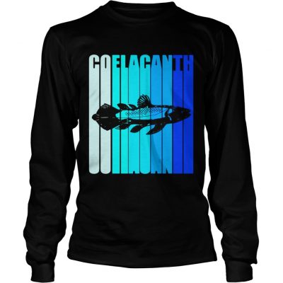 Coelacanth fish evolution extinct palaeontology longsleeve tee