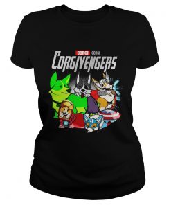 Corgi Corgivengers ladies tee