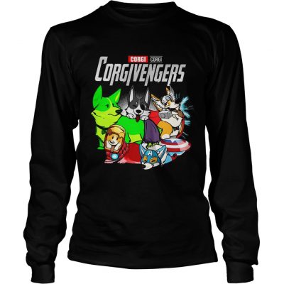 Corgi Corgivengers longsleeve tee