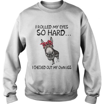 Cow I rolled my eyes so hard I checked out my own ass sweatshirt