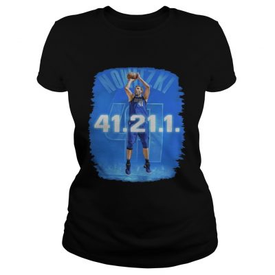 Dallas Mavericks Dirk Nowitzki 41 21 1 ladies tee