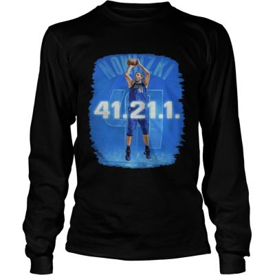 Dallas Mavericks Dirk Nowitzki 41 21 1 longsleeve tee