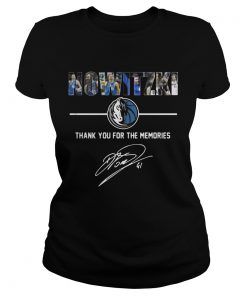 Dirk Nowitzki Thank You For The Memories ladies tee