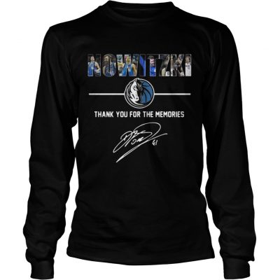 Dirk Nowitzki Thank You For The Memories longsleeve tee